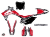 Kit Déco Moto Cross Predator Honda 250 CRF Noir Rouge