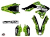 Kawasaki 250 KXF Dirt Bike Predator Graphic Kit Black Green LIGHT