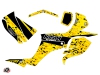 Suzuki 250 LTZ ATV Predator Graphic Kit Black Yellow