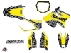 Suzuki 250 RM Dirt Bike Predator Graphic Kit Yellow