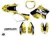 Suzuki 250 RM Dirt Bike Predator Graphic Kit Black Yellow