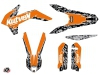 KTM 250 SX Dirt Bike Predator Graphic Kit Orange LIGHT