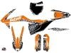 KTM 250 SXF Dirt Bike Predator Graphic Kit Orange