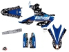 Yamaha 250 WRF Dirt Bike Predator Graphic Kit Black Blue LIGHT