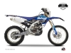 Yamaha 250 WRF Dirt Bike Predator Graphic Kit Black Blue LIGHT