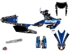 Yamaha 250 WRF Dirt Bike Predator Graphic Kit Black Blue