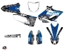 Yamaha 250 YZ Dirt Bike Predator Graphic Kit Black Blue