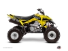 Suzuki 400 LTZ IE ATV Predator Graphic Kit Black Yellow