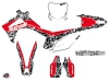 Honda 450 CRF Dirt Bike Predator Graphic Kit Black Red