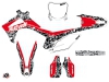 Kit Déco Moto Cross Predator Honda 450 CRF Noir Rouge