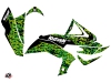 Kawasaki 450 KFX ATV Predator Graphic Kit Black Green