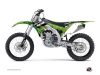 Kawasaki 450 KXF Dirt Bike Predator Graphic Kit Black Green