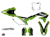 Kit Déco Moto Cross Predator Kawasaki 450 KXF Noir Vert