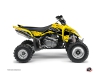 Kit Déco Quad Predator Suzuki 450 LTR Noir Jaune