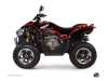 Kit Déco Quad Predator Kymco 450 MAXXER Rouge Noir