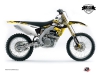 Suzuki 450 RMZ Dirt Bike Predator Graphic Kit Black Yellow LIGHT