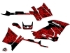 Polaris 450 Sportsman ATV Predator Graphic Kit Red Black