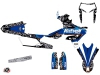 Yamaha 450 WRF Dirt Bike Predator Graphic Kit Black Blue