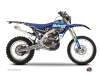Yamaha 450 WRF Dirt Bike Predator Graphic Kit Black Blue