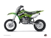 Kit Déco Moto Cross Predator Kawasaki 65 KX Noir Vert