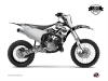 Kit Déco Moto Cross Predator Kawasaki 85 KX Blanc LIGHT