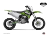 Kit Déco Moto Cross Predator Kawasaki 85 KX Noir Vert LIGHT