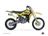 Suzuki 85 RM Dirt Bike Predator Graphic Kit Yellow