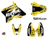 Suzuki 85 RM Dirt Bike Predator Graphic Kit Black Yellow LIGHT