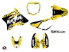 Suzuki 85 RM Dirt Bike Predator Graphic Kit Black Yellow