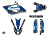 Yamaha 85 YZ Dirt Bike Predator Graphic Kit Black Blue LIGHT