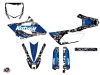 Kit Déco Moto Cross Predator Yamaha 85 YZ Noir Bleu