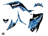 Yamaha 90 Raptor ATV Predator Graphic Kit Blue