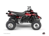 Yamaha Banshee ATV Predator Graphic Kit Red