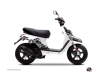 Yamaha BWS Scooter Predator Graphic Kit White