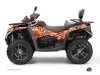 CF MOTO CFORCE 800 S ATV Predator Graphic Kit Black Orange