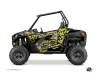 Kit Déco Portes Basses Dragonfire Predator SSV Polaris RZR 900S/1000/Turbo 2015-2017 Noir Gris Jaune