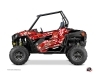 Graphic Kit Doors Low Dragonfire Predator UTV Polaris RZR 900S/1000/Turbo 2015-2017 Red