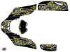 Can Am DS 650 ATV Predator Graphic Kit Black Grey Yellow