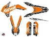 Kit Déco Moto Cross Predator KTM EXC-EXCF Orange LIGHT