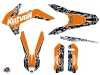 KTM EXC-EXCF Dirt Bike Predator Graphic Kit Orange LIGHT