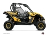 Can Am Maverick UTV Predator Graphic Kit Black Yellow