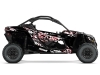 Kit Déco SSV Predator Can Am Maverick X3 Gris Rouge