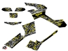 Can Am Outlander 500-650-800 MAX ATV Predator Graphic Kit Black Grey Yellow