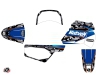 Yamaha PW 50 Dirt Bike Predator Graphic Kit Black Blue