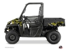 Polaris Ranger 570 UTV Predator Graphic Kit Black Grey Yellow