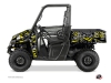 Polaris Ranger 900 XP UTV Predator Graphic Kit Black Grey Yellow