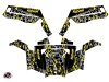 Polaris RZR 900 XP Dirt Bike Predator Graphic Kit Black Grey Yellow