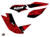 TGB Target ATV Predator Graphic Kit Red Black
