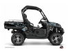 CF Moto U Force 800 UTV Predator Graphic Kit Black Turquoise