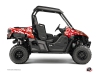 Yamaha Wolverine-R UTV Predator Graphic Kit Red